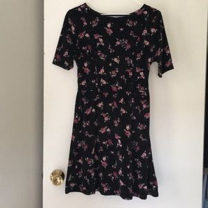 Crushed Velvet floral Dress